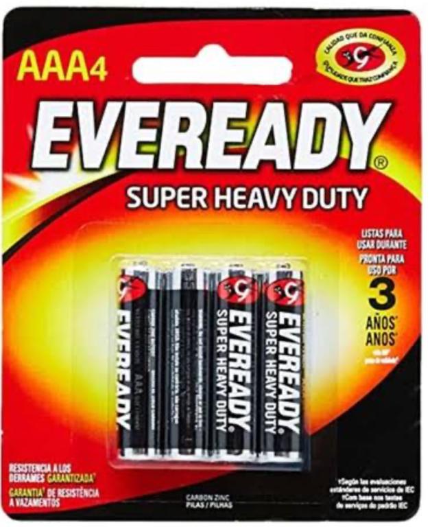 PILHA EVEREADY PALITO AAA2 C/02UN