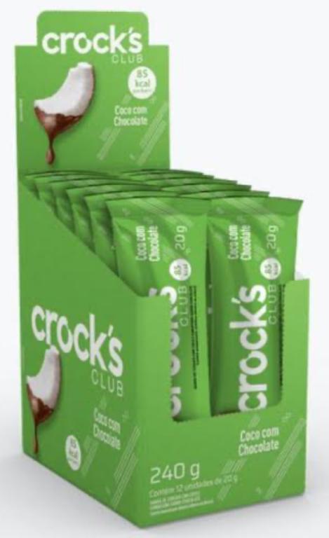 BARRA CEREAL CROCKS CLUB COCO C/CHOC. C/12UN