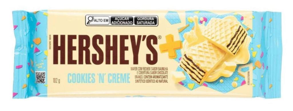 WAFER HERSHEY'S MAIS COOKIES CREME 102G