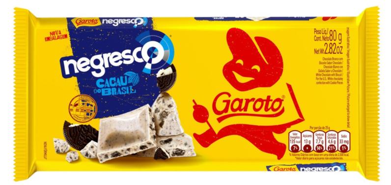 BARRA DE CHOCOLATE GAROTO NEGRESCO 80G