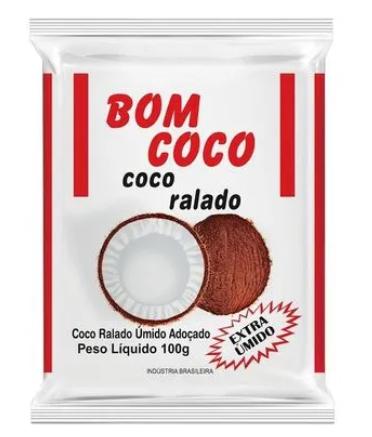 COCO RALADO BOM COCO UMIDO ADOCADO 100G