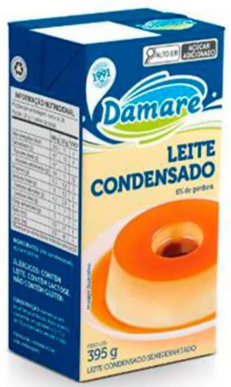 LEITE CONDENSADO DAMARE SEMIDESNATADO 395G