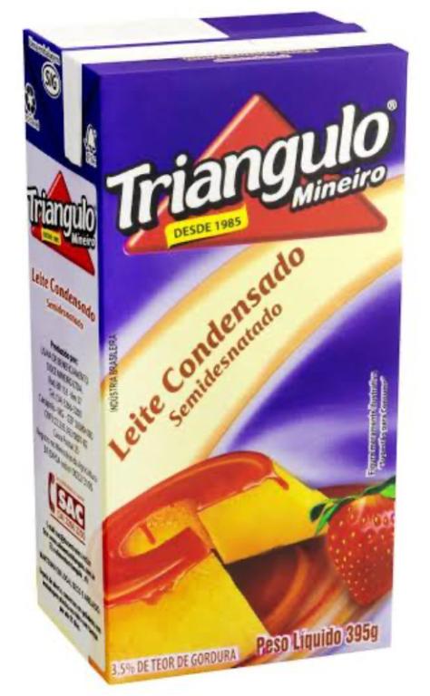 LEITE CONDENSADO SEMI DESN. TRIANGULO TP 395G
