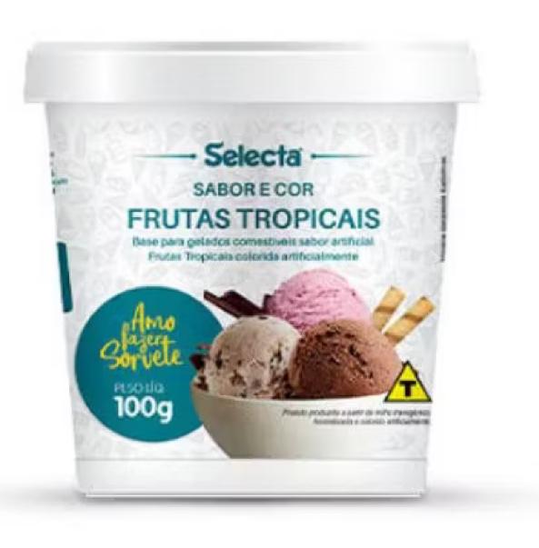 PREPARO P/ SORVETE SELECTA FRUTAS TROPICAIS 100G