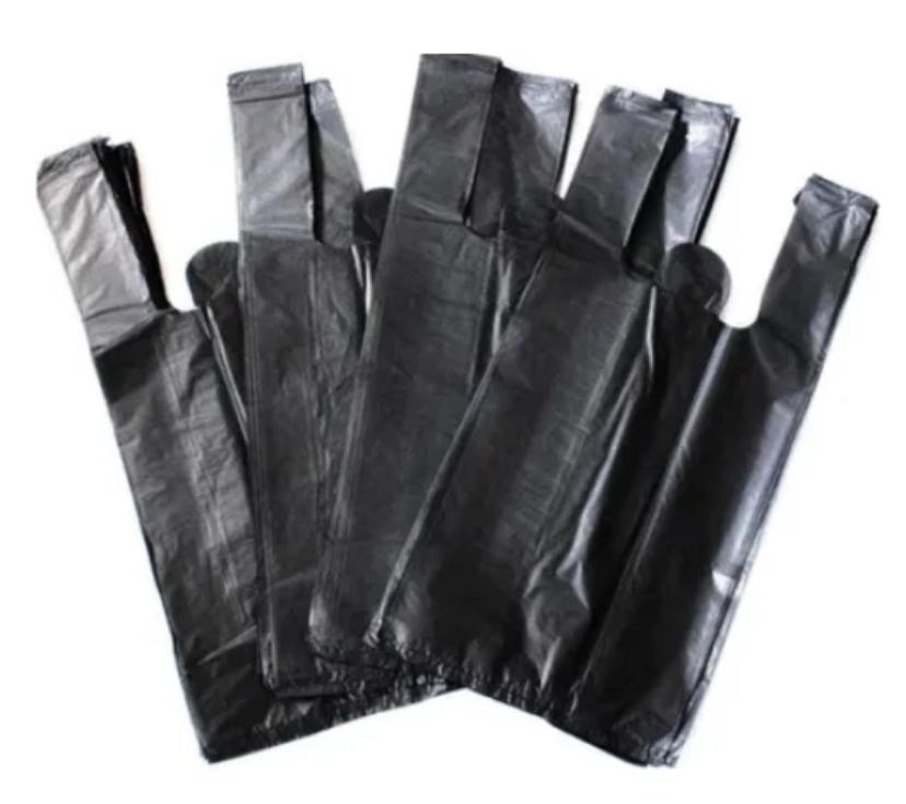 SACOLA CAM. PRETA 25X35 C/100UN