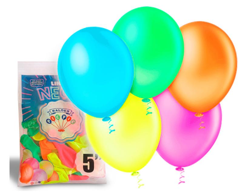 BALAO LISO RED. FESTBALL N°9 NEON AMARELO C/50UN