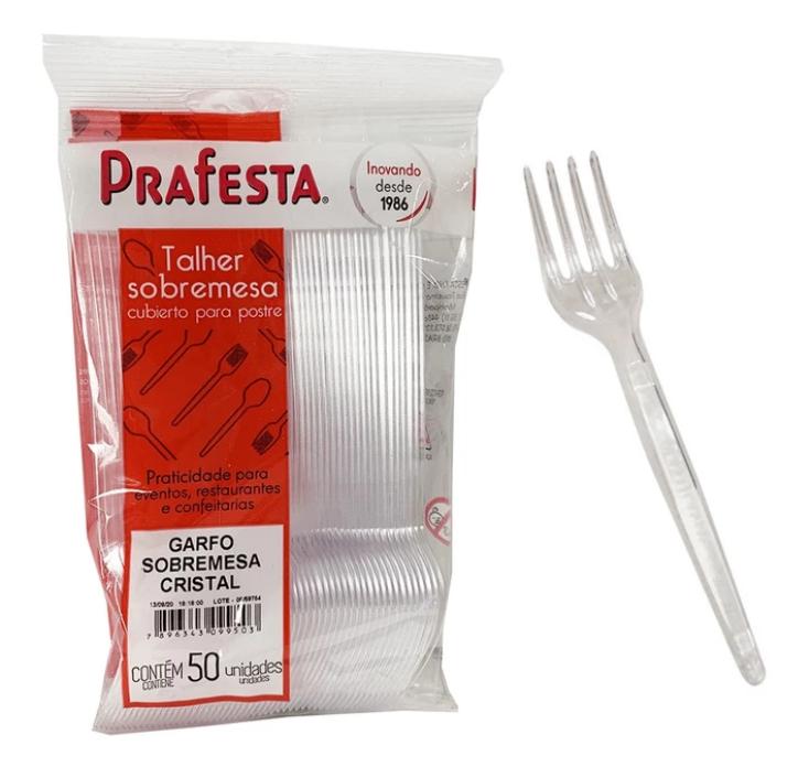 GARFO SOBREMESA PRAFESTA BRANCO C/50UN