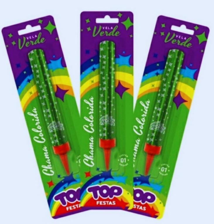 VELA VULCAO CHAMA VERDE