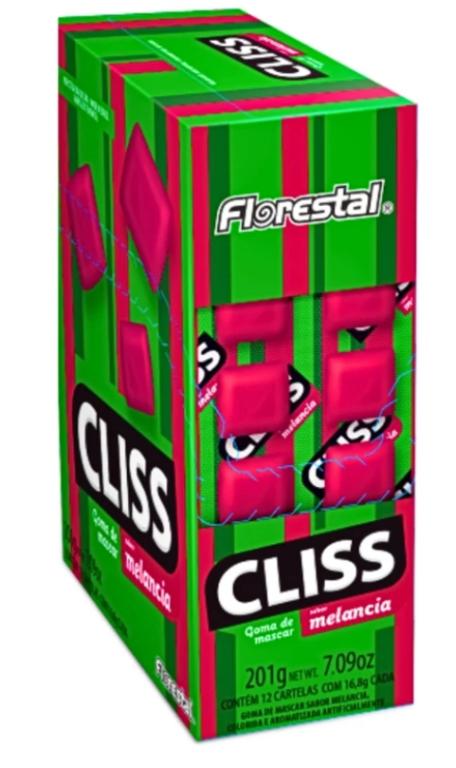 CHICLE CLISS CARTELA MELANCIA DP/12UN
