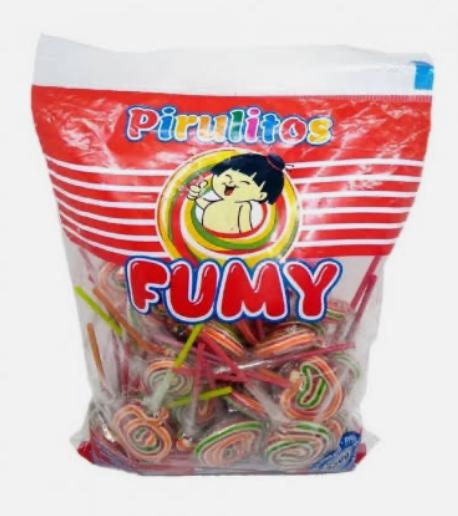 PIRULITO FUMY PSICODELICO COLORIDO C/30UN 350G