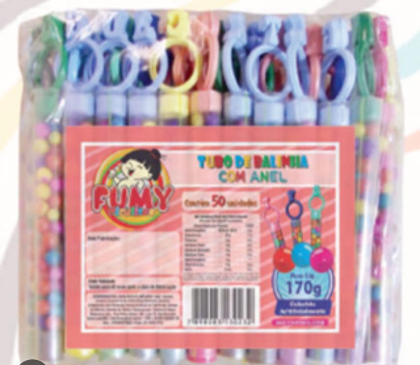 TUBO DE BALINHA COM ANEL DP/50UN