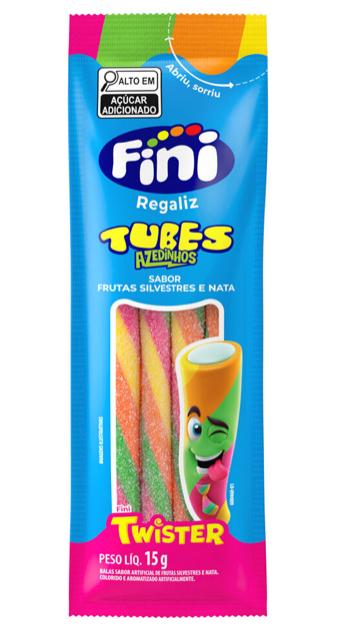 BALA FINI REGALIZ TWIST FRUTAS SILV. ACIDA DP/12X15G