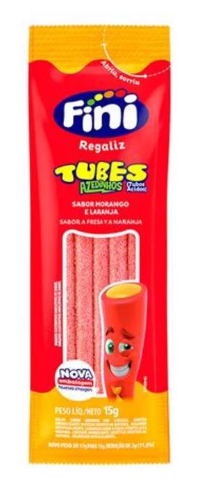 BALA FINI REGALIZ MORANGO/LARANJA ACIDO DP/12X15G