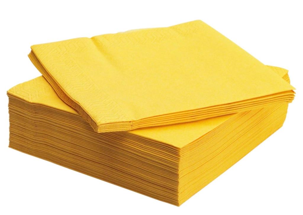 GUARDANAPO FORFEST MESA AMARELO 20X22 C/50UN