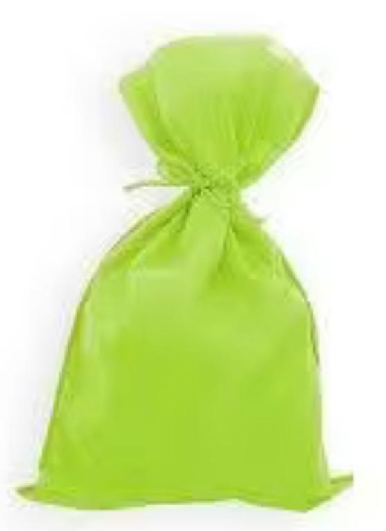 SACO TNT 14X24 VERDE CLARO C/10UN