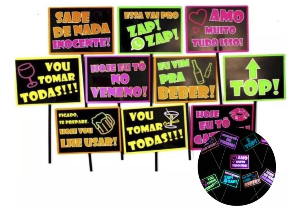 PLACAS DIVERTIDAS BALADA NEON C/12UN