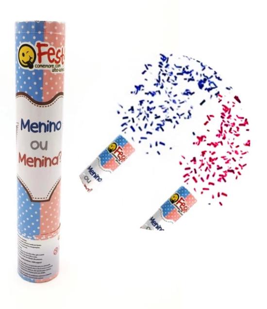 LANCA CONFETE REVELACAO 40CM