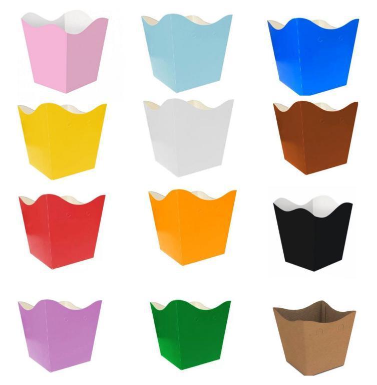 CACHEPOT PAPEL PEQUENO JUNCO VERDE BANDEIRA C/08UN