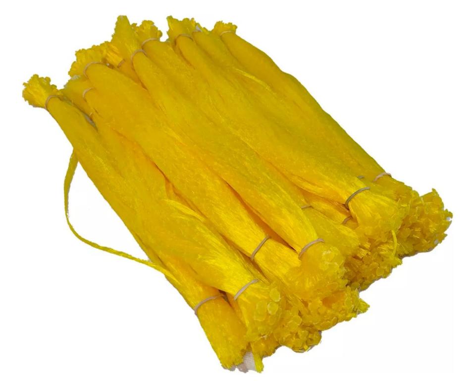 REDE PLASTICA AMARELA 2KG C/50UN