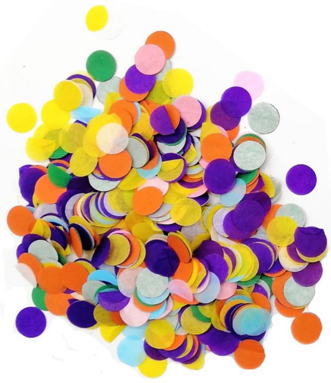 CONFETE PAPEL COLORIDO 100GR