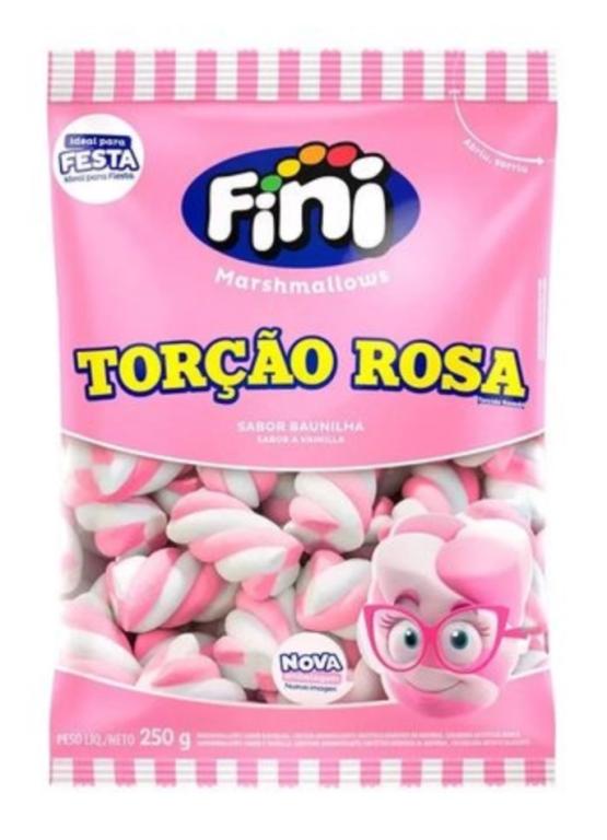 MARSHMALLOWS FINI TORCAO ROSA/BRANCO 250GR