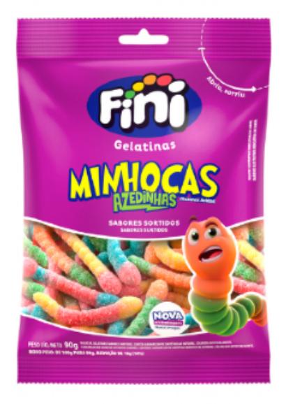 BALA FINI GELATINA MINHOCA CITRICA 15G