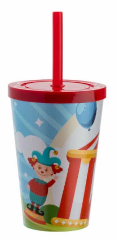 COPO NEOPLAS CIRCO C/TAMPA 550ML