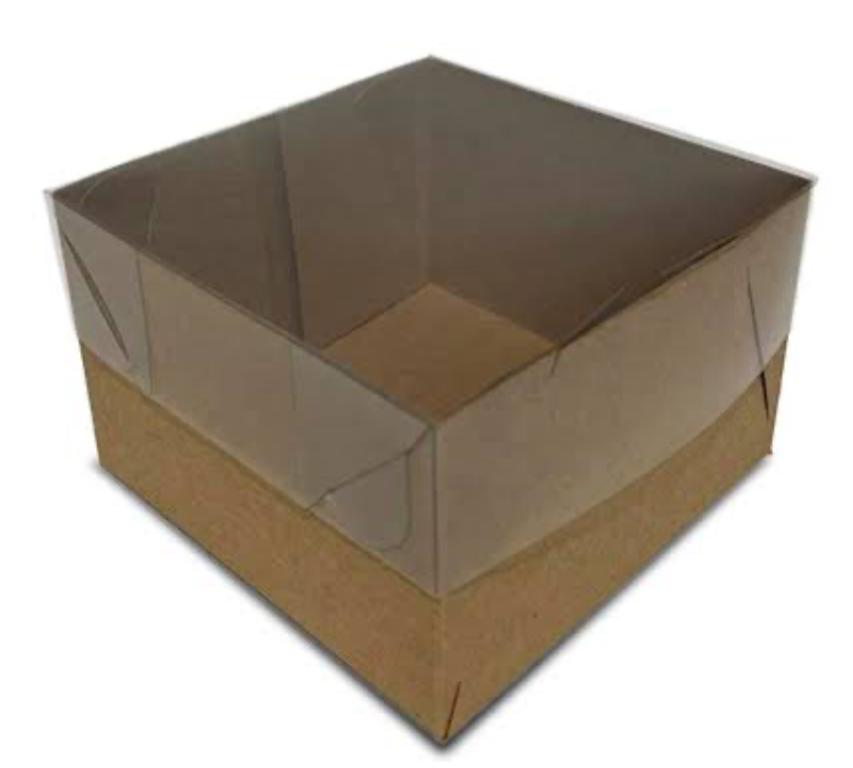 CAIXA KRAFT AGABOX TAMPA ACETATO 6cmX6cmX4cm