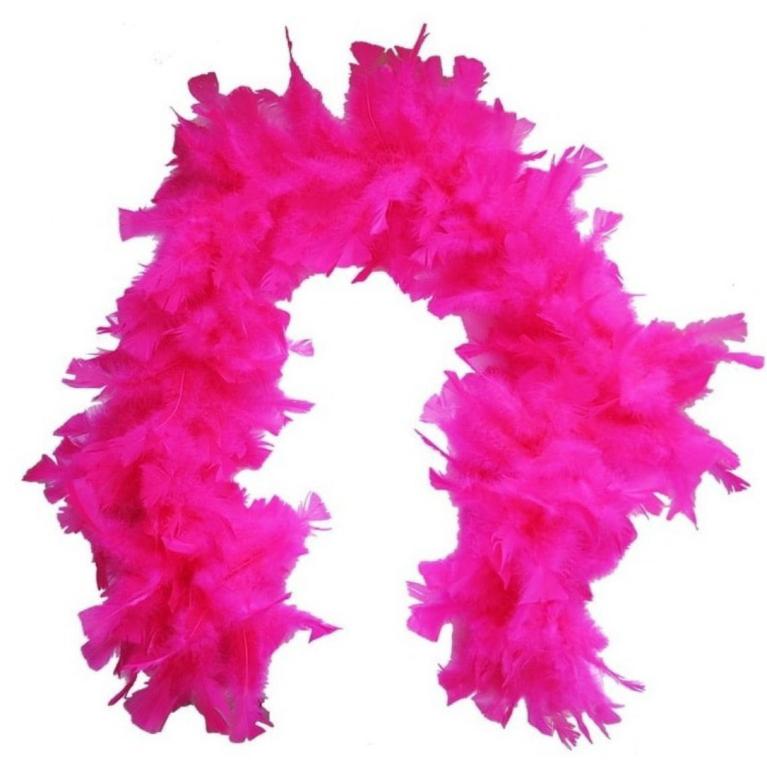 ESTOLA GROSSA DE PENAS ROSA