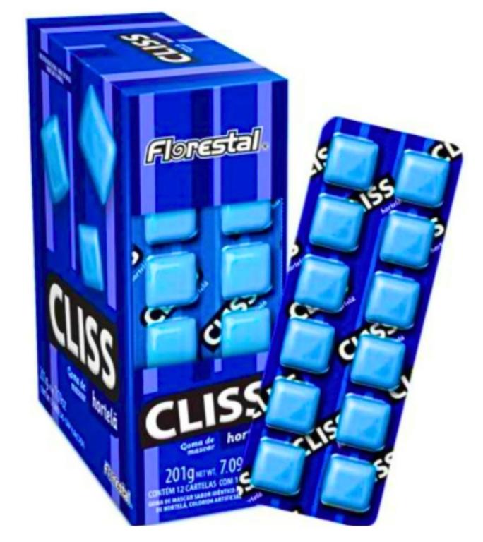 CHICLE CLISS CARTELA HORTELA 16,8GR