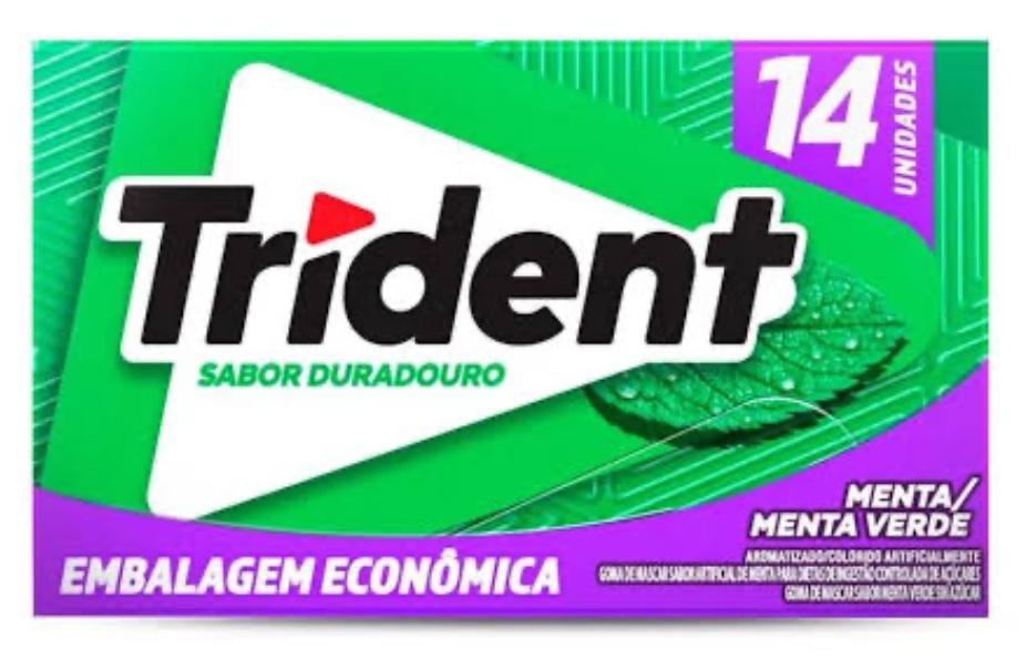 CHICLE TRIDENT MENTA 14S 25,2G