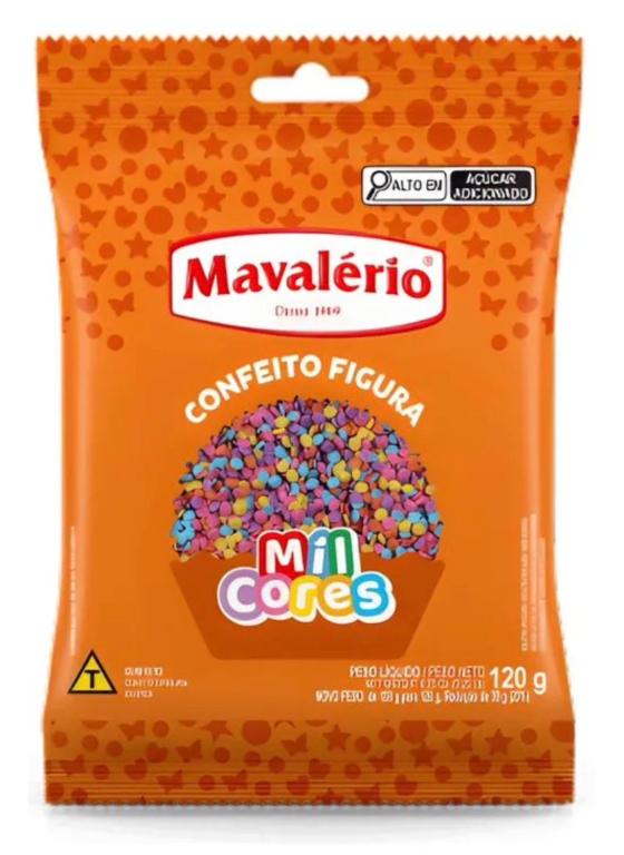 CONFEITO FIGURA MIL CORES CONFETE 120G