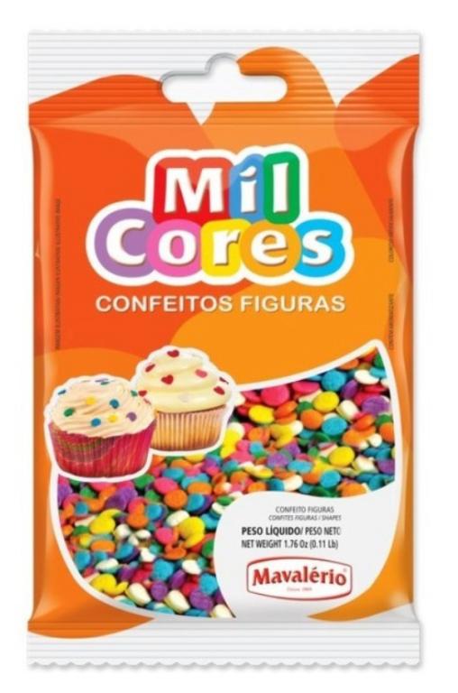 CONFEITO FIGURA MIL CORES CONFETE 150G