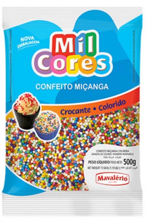 CONFEITO MICANGA Nº0 COLORIDO 500GR