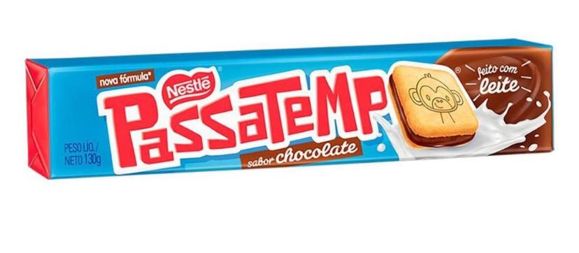 BISCOITO RECH. PASSATEMPO CHOCOLATE 130G