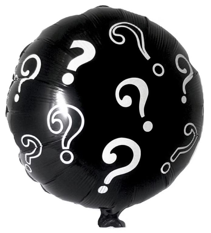 BALAO METALIZADO REVELACAO ? 45CM