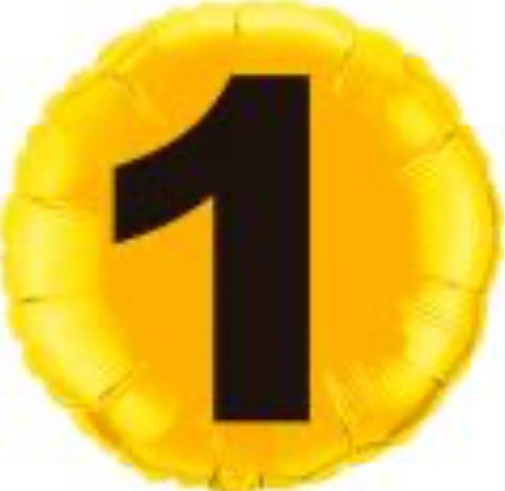 BALAO METALIZADO REDONDO NUMERO 45CM