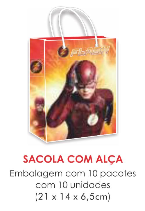 SACOLA TEMA FLASH PAPEL SURPRESA C/10UN