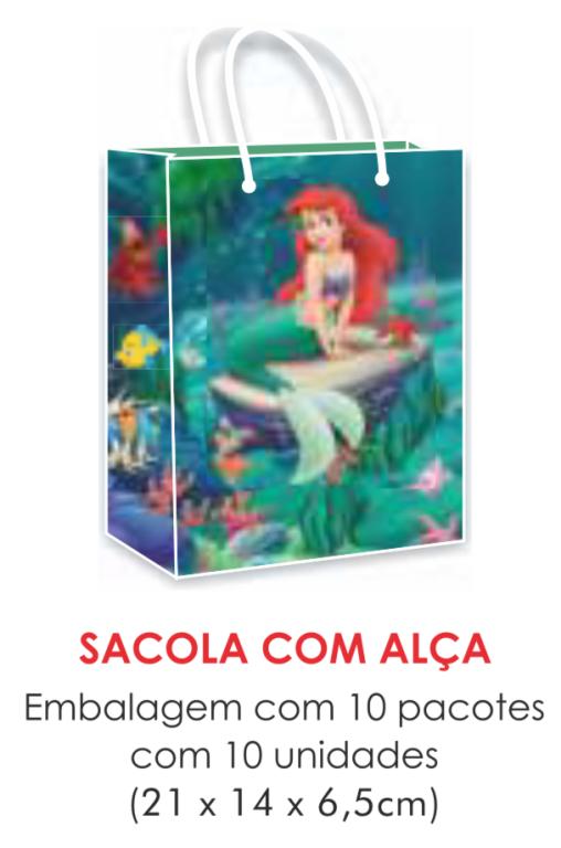 SACOLA TEMA ARIEL PAPEL SURPRESA C/10UN
