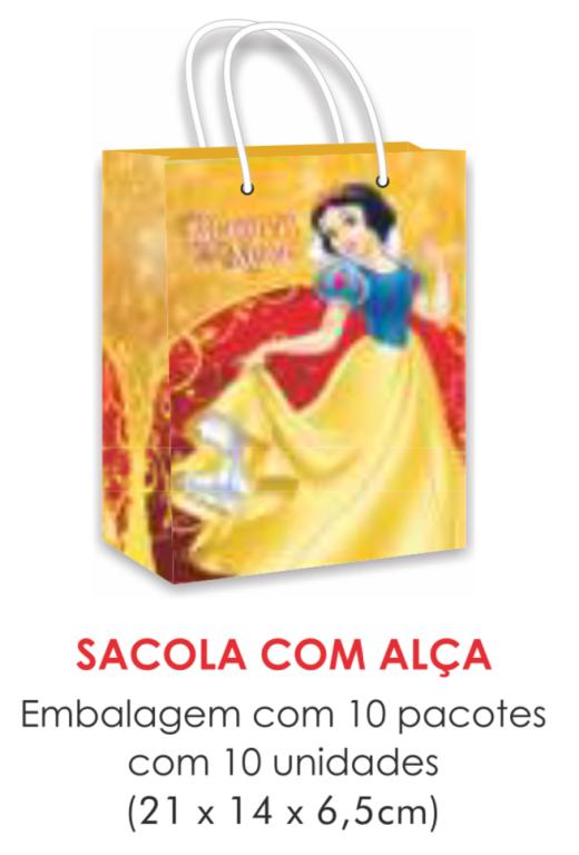 SACOLA TEMA BRANCA DE NEVE PAPEL SURPRESA C/10UN