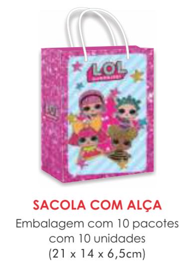 SACOLA TEMA LOL SURPRISE PAPEL SURPRESA C/10UN