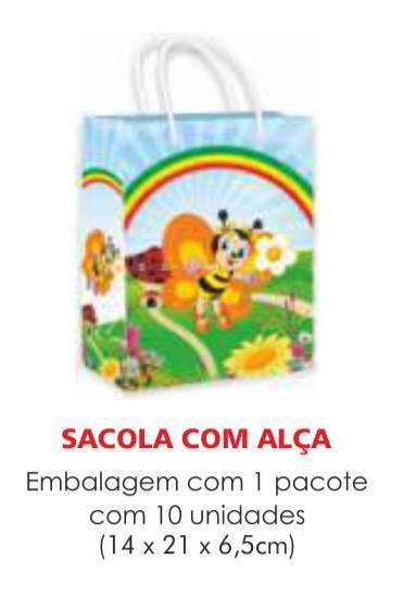 SACOLA TEMA JARDIM ENCANTADO PAPEL SURPRESA C/10UN