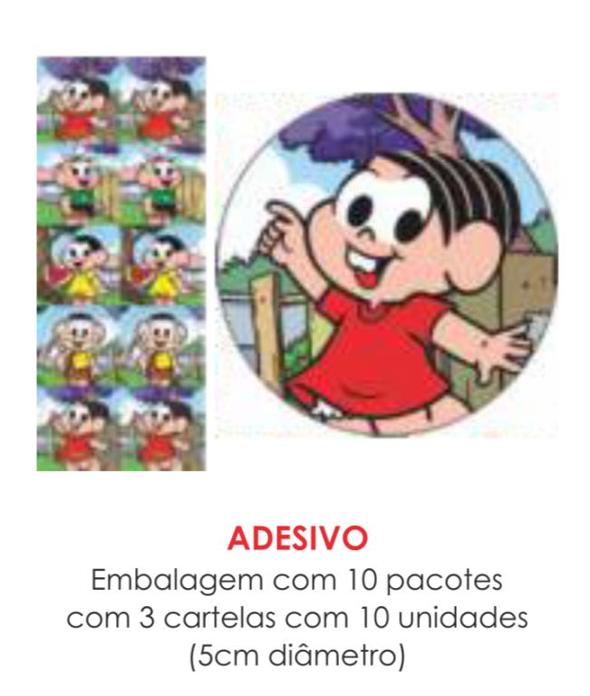 ADESIVO TURMA DA MONICA C/30UN