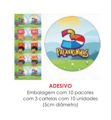 ADESIVO 3 PALAVRINHAS C/30UN