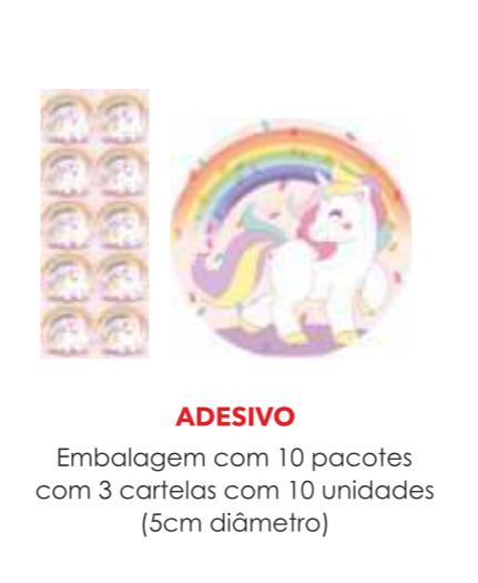 ADESIVO UNICORNIO C/30UN