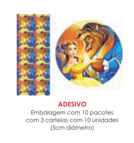 ADESIVO A BELA E A FERA C/30UN