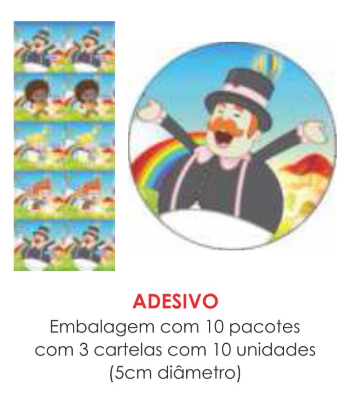 ADESIVO MUNDO BITA C/30UN