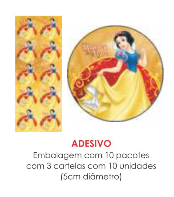 ADESIVO BRANCA DE NEVE C/30UN