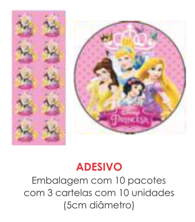 ADESIVO PRINCESAS C/30UN