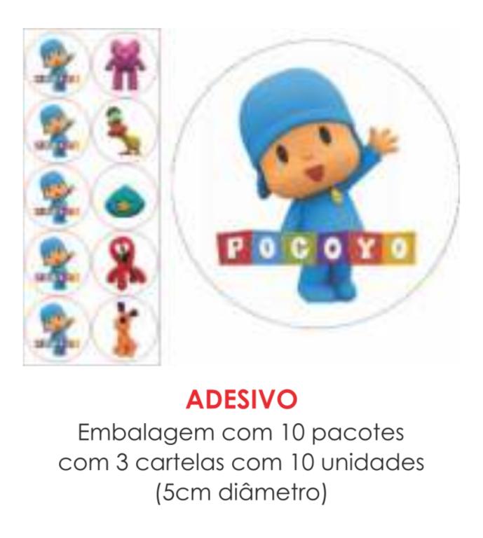 ADESIVO POCOYO C/30UN